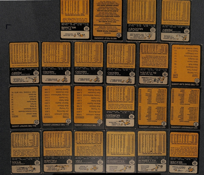 Lot of 500+ 1973 Topps Baseball Cards w. Nolan Ryan